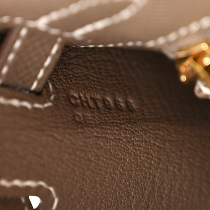 Hermes Epsom Kelly Sellier 25 Etoupe 6 of 11