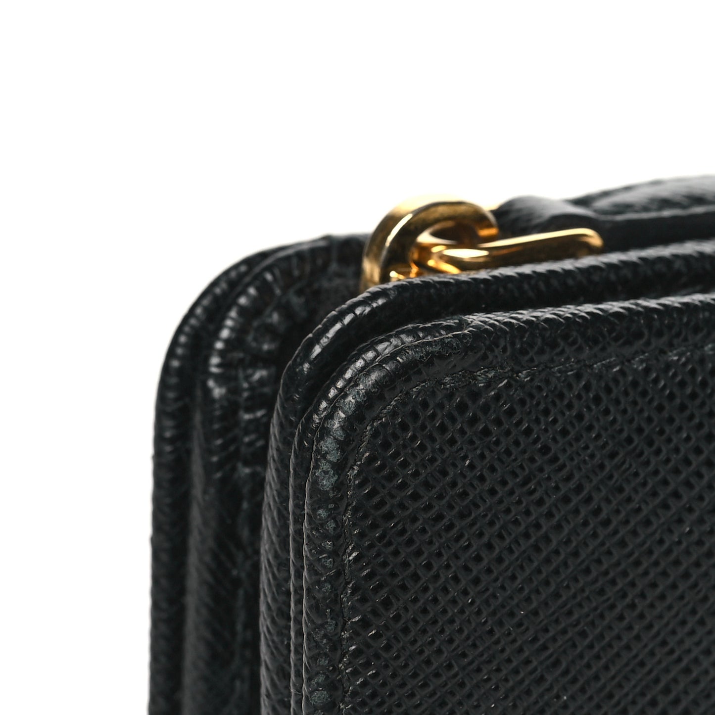 Saffiano Metal Compact Wallet Black Ibisco