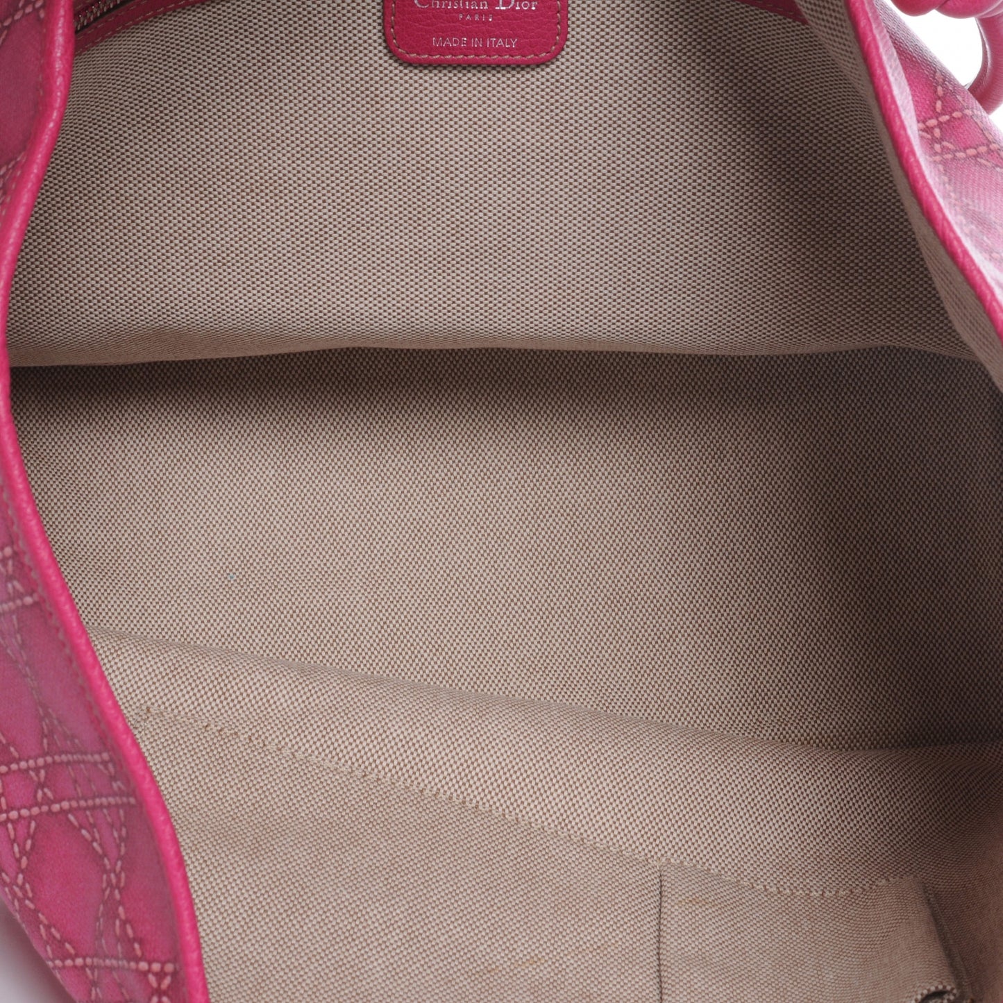 Coated Canvas Cannage Print Cherie Tote Pink