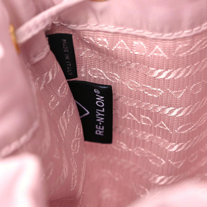 Prada Re-Nylon Saffiano Duet Bucket Crossbody Bag Alabastro 7 of 12