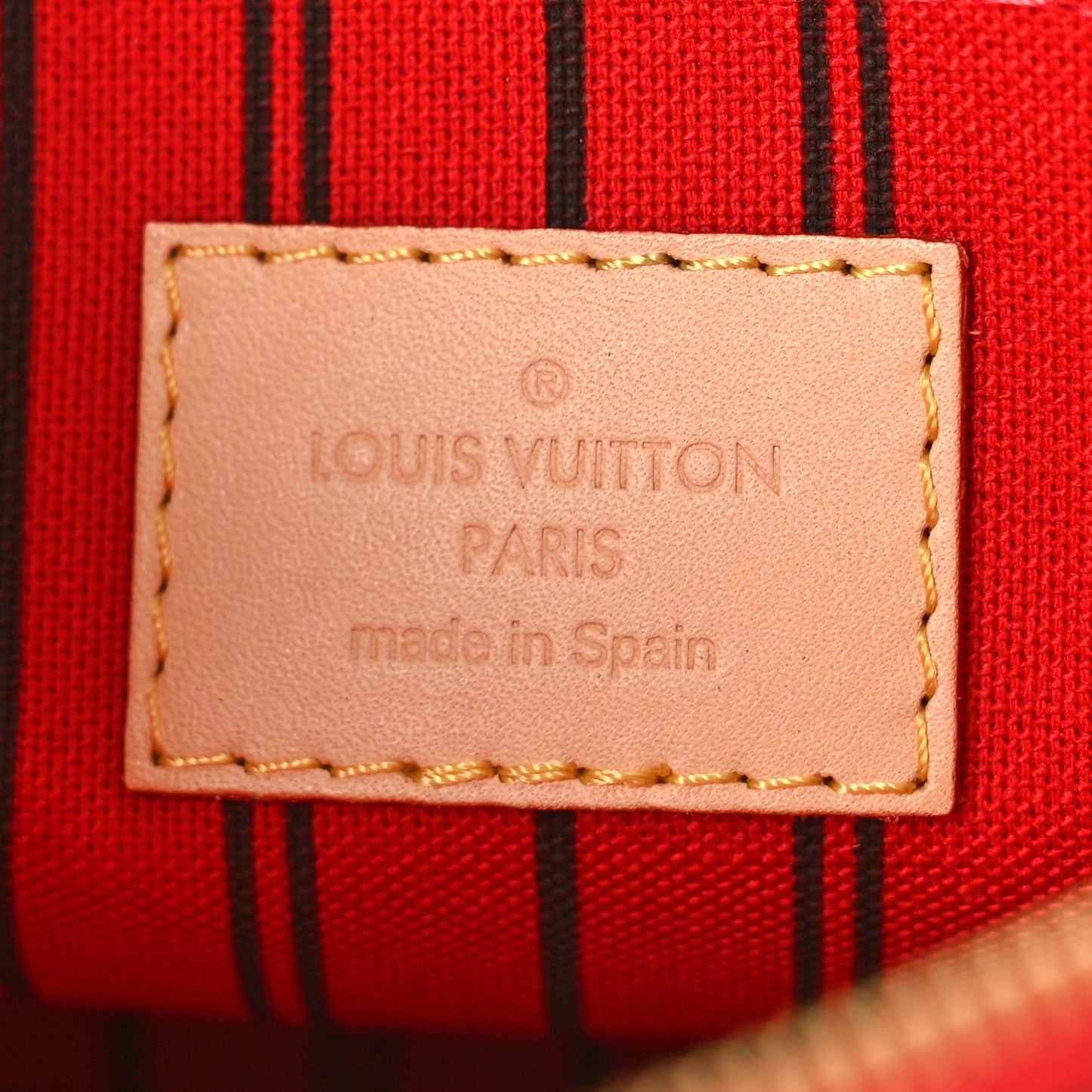 Monogram Neverfull MM GM Pochette Cherry