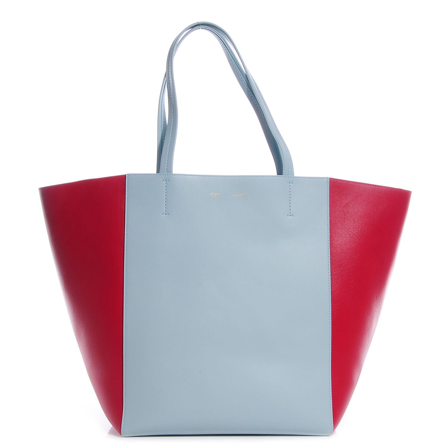 Celine Calfskin Large Phantom Luggage Bi-Cabas Glacier Red 1 of 8