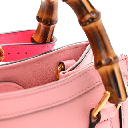 Gucci Wonka Grain Calfskin Mini Diana Tote Bag Wild Rose Fuxia Fluo 13 of 13