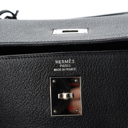 Hermes Taurillon Clemence Kelly Retourne 35 Black 8 of 12