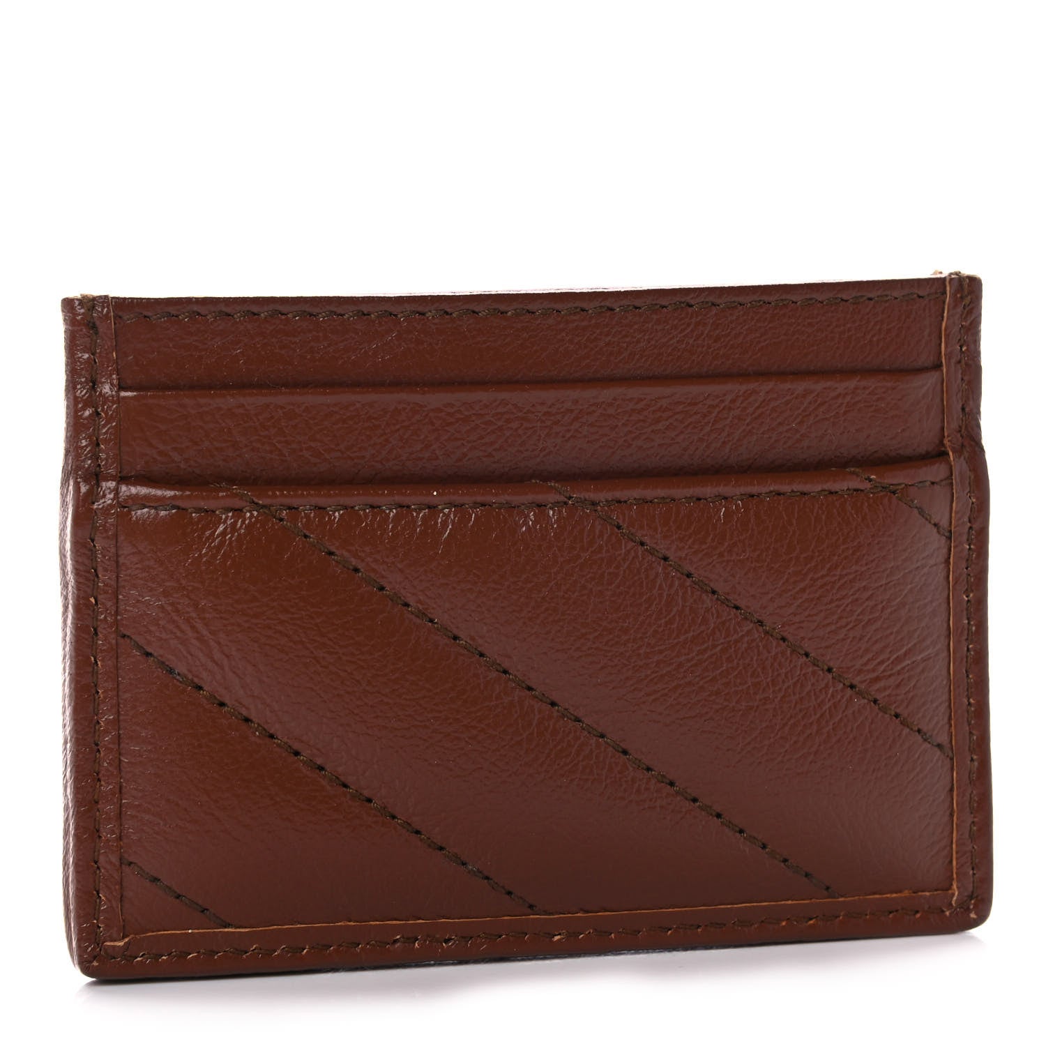 Gucci Azalea Calfskin Matelasse Diagonal GG Marmont Card Holder Cuir 3 of 11