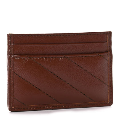 Gucci Azalea Calfskin Matelasse Diagonal GG Marmont Card Holder Cuir 3 of 11