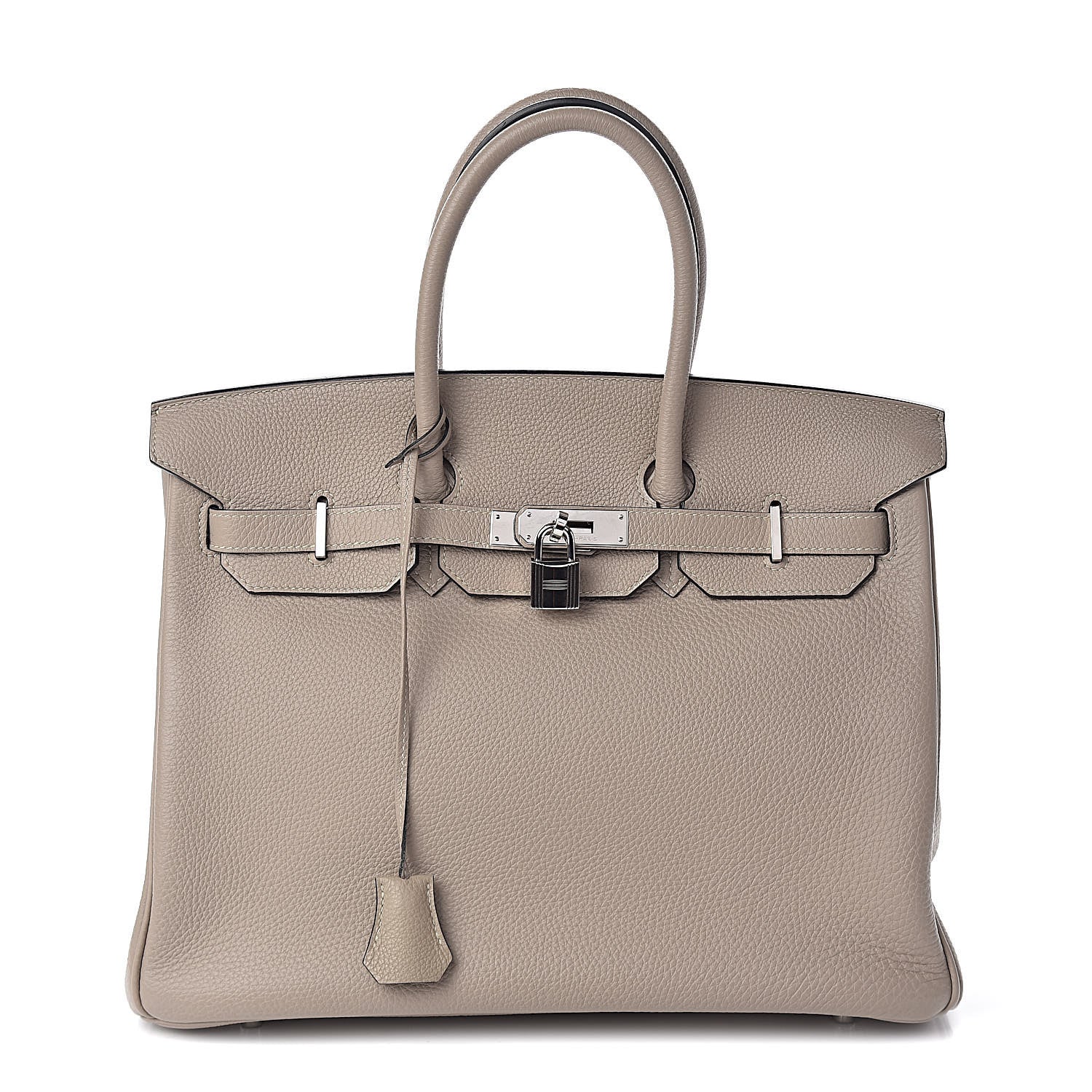 Hermes Taurillon Clemence Birkin 35 Gris Tourterelle 1 of 32