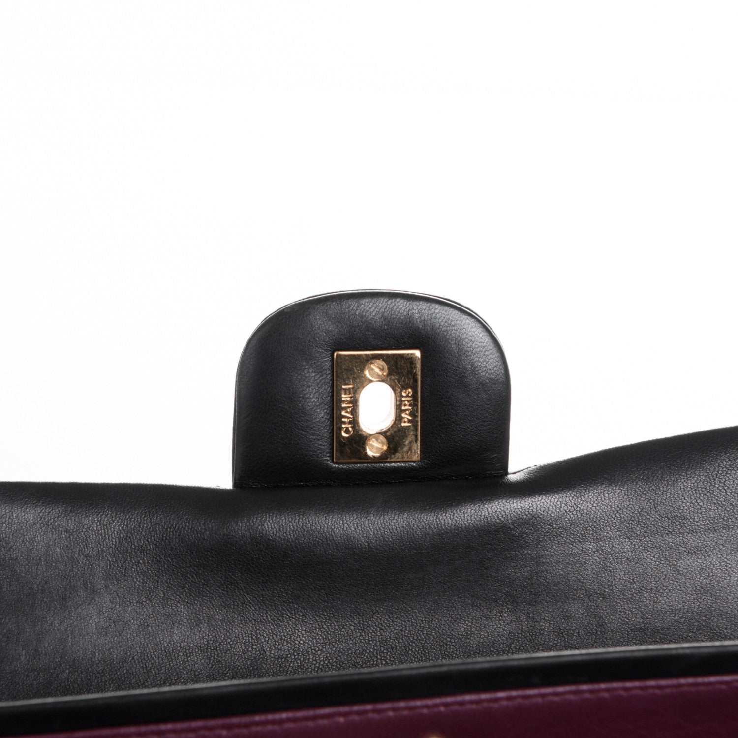 Chanel Lambskin Quilted Medium Double Flap Black 6 of 8