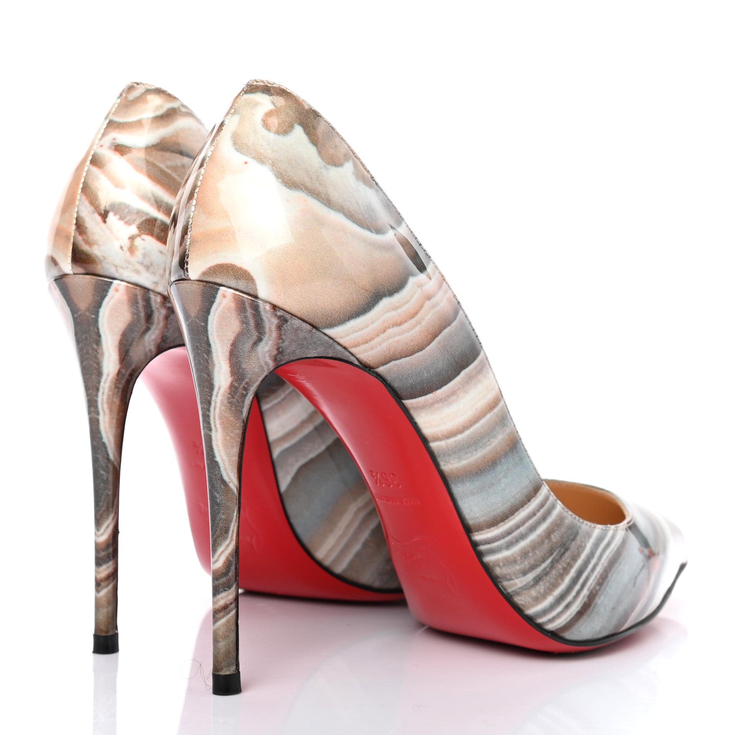 Christian Louboutin Patent Agate Pigalle Follies 100 Pumps 36.5 Multicolor 4 of 7