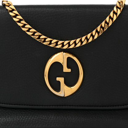 Gucci Calfskin Medium 1973 Chain Shoulder Bag Black 8 of 10