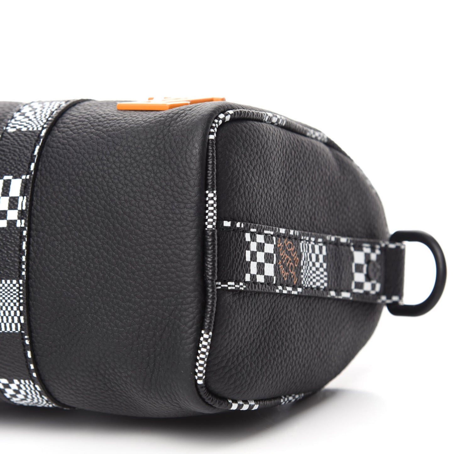 Calfskin Damier Distorted Keepall XS Black