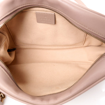 Gucci Calfskin Matelasse Small GG Marmont Chain Shoulder Bag Taupe 5 of 11