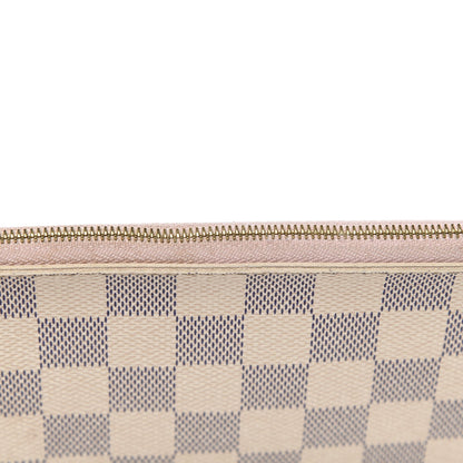 Louis Vuitton Damier Azur Neverfull MM GM Pochette Rose Ballerine 13 of 15