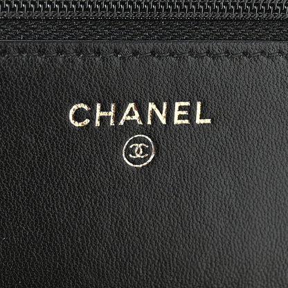 Chanel Lambskin Quilted Trendy CC Wallet On Chain WOC Black 5 of 11