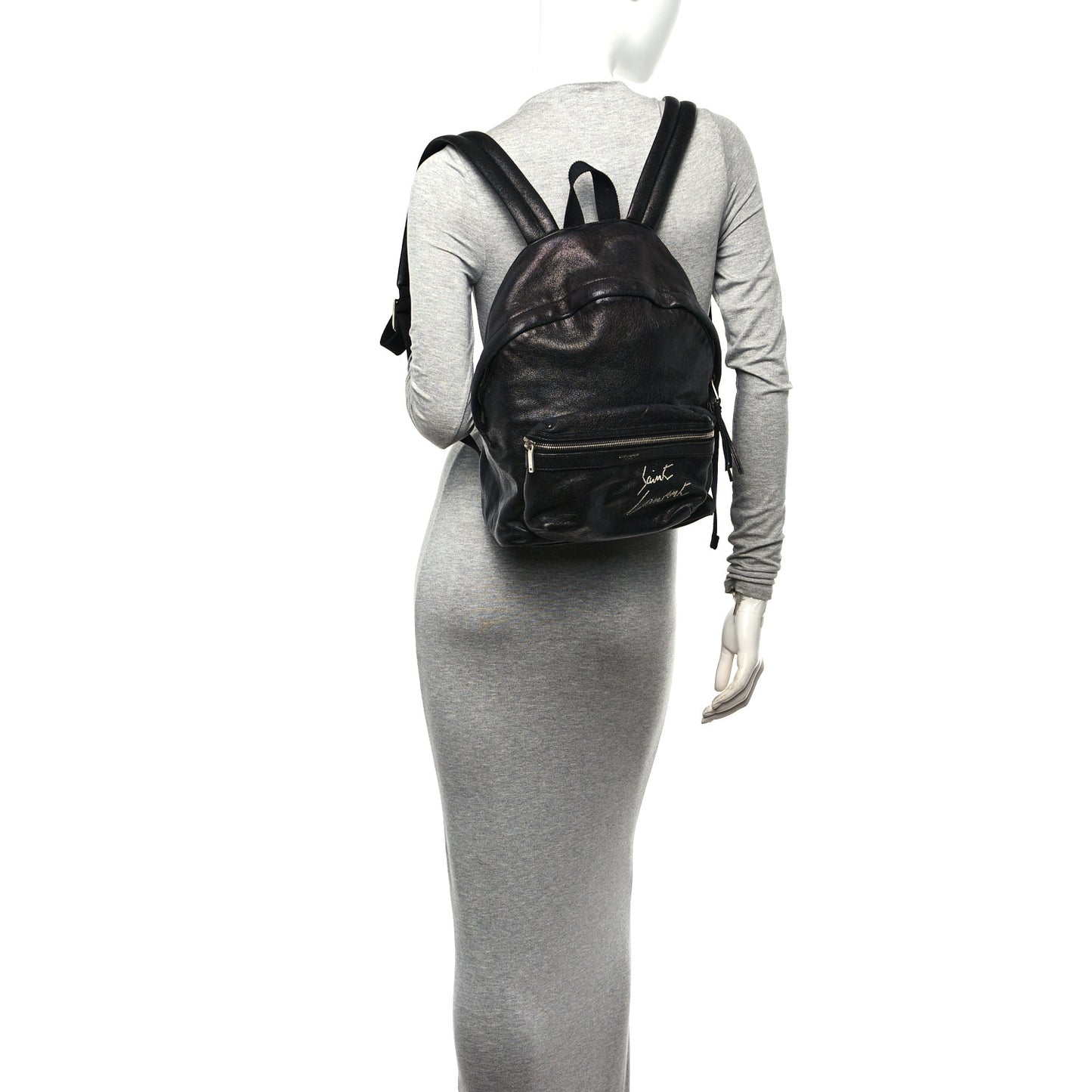 Lambskin Mini Toy City Backpack Black