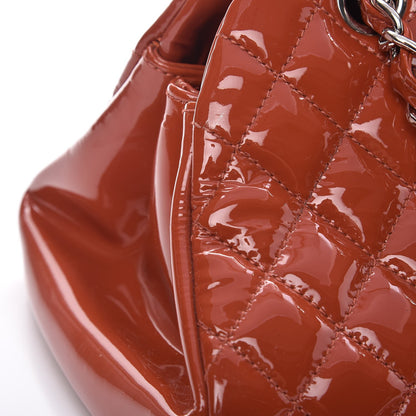 Chanel Patent Quilted Medium Just Mademoiselle Orange 10 of 11