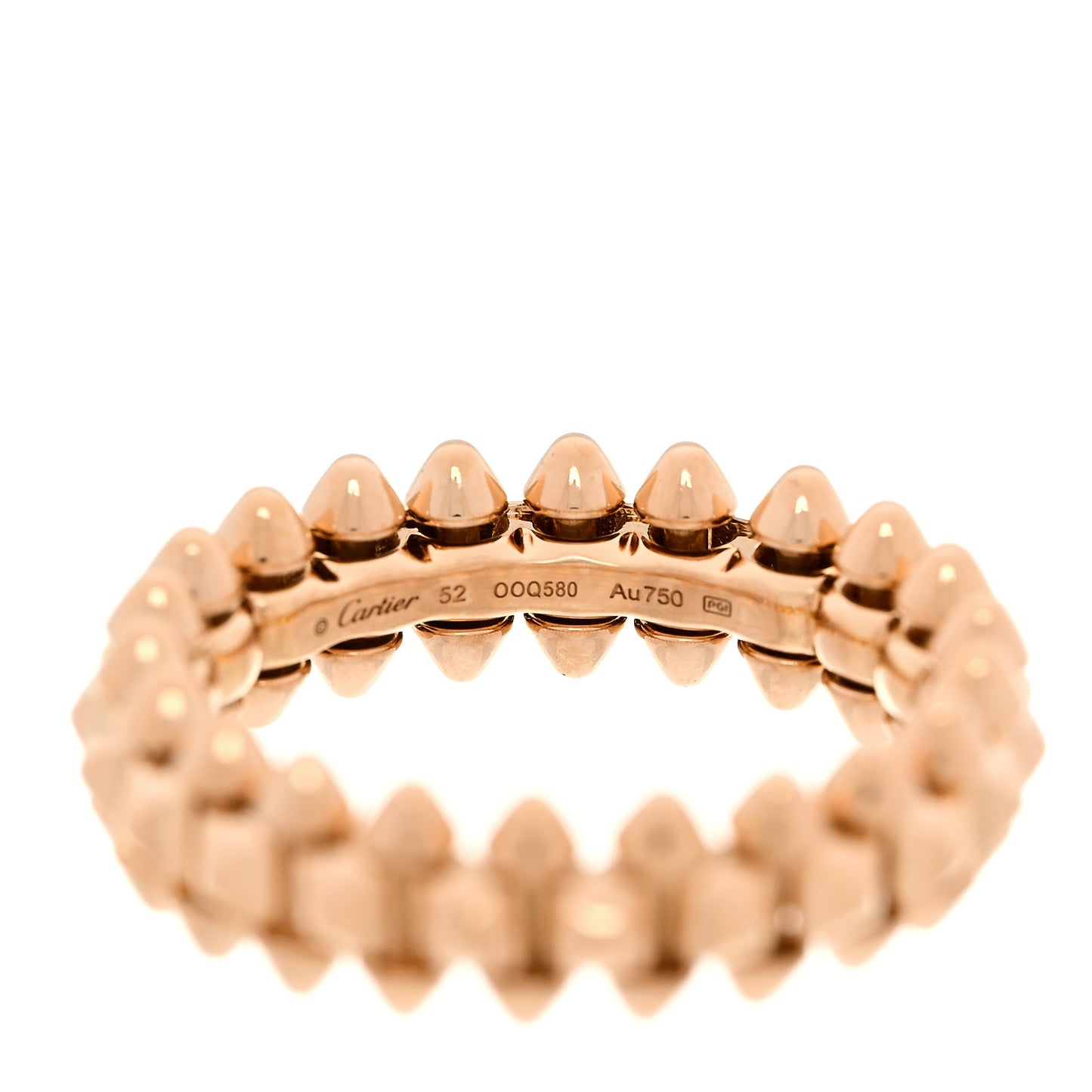 18K Pink Gold SM Clash De Cartier Ring 52 6