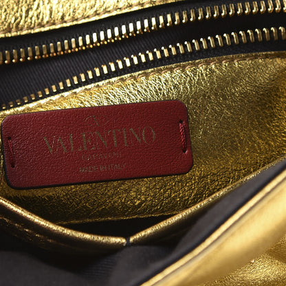 Valentino Garavani Metallic Nappa Candystud Top Handle Bag Gold 8 of 10