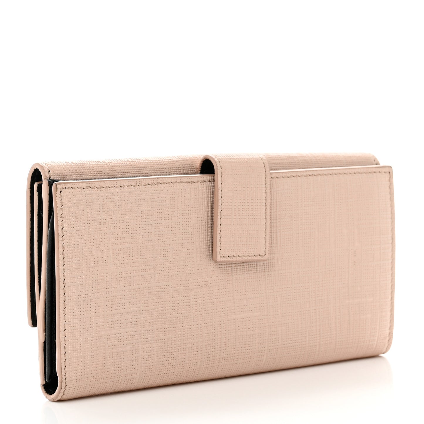 Calfskin Skull Continental Wallet Light Pink