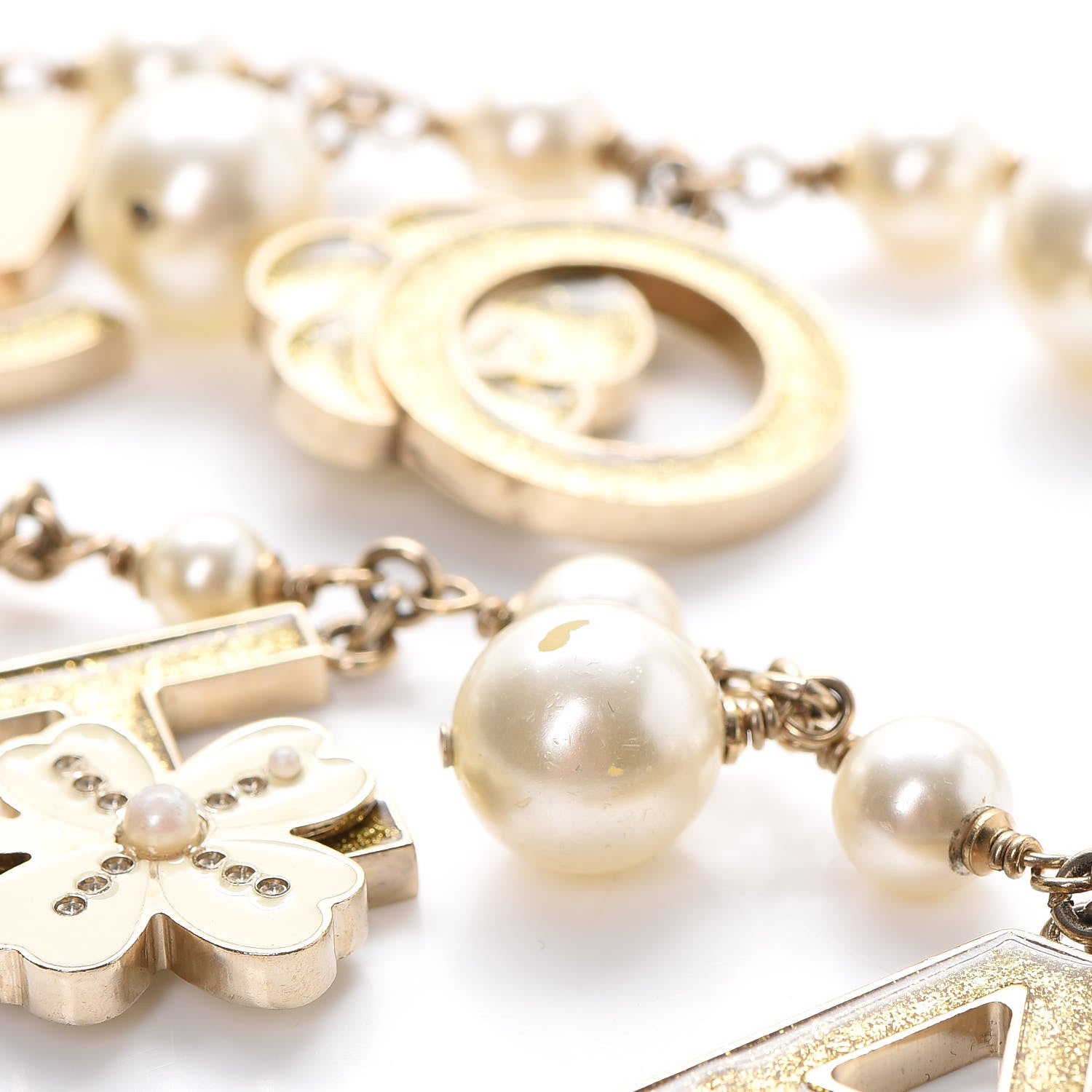 Chanel Pearl Charm Coco CC Belt Gold 9 of 11