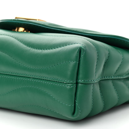 Louis Vuitton Calfskin New Wave Chain Bag MM NM Emerald 6 of 8