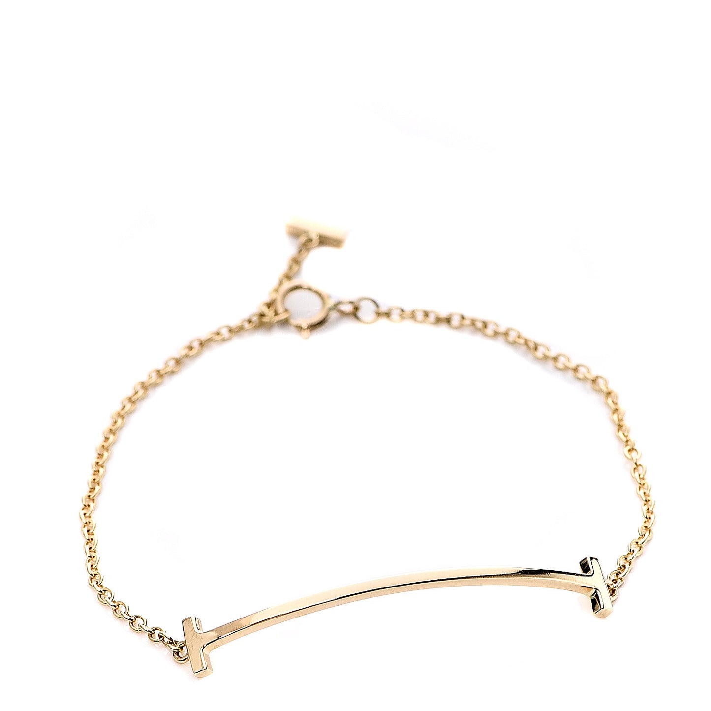 18K Yellow Gold T Smile Bracelet