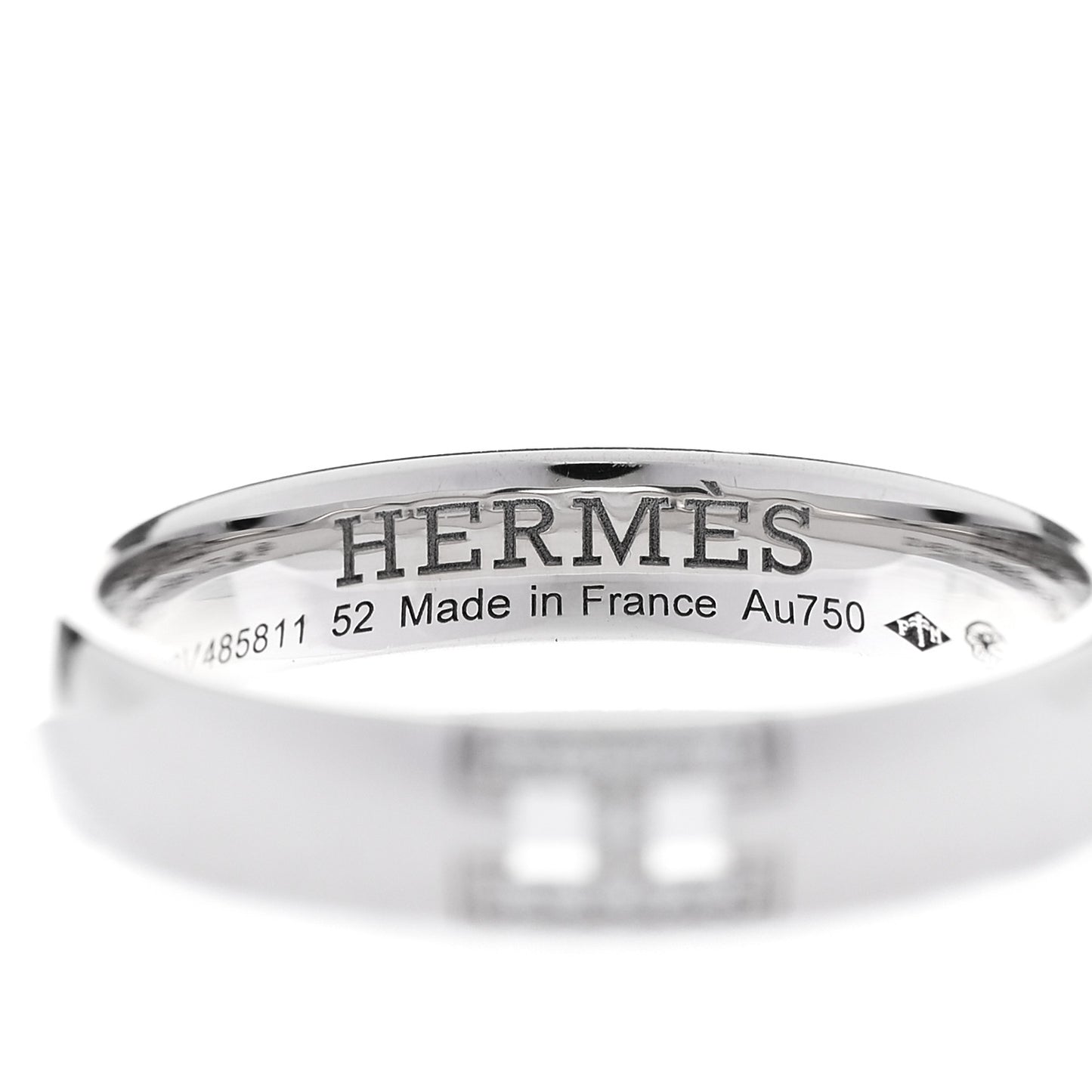 18K White Gold Diamond Ever Herakles Wedding Band Ring 52 6