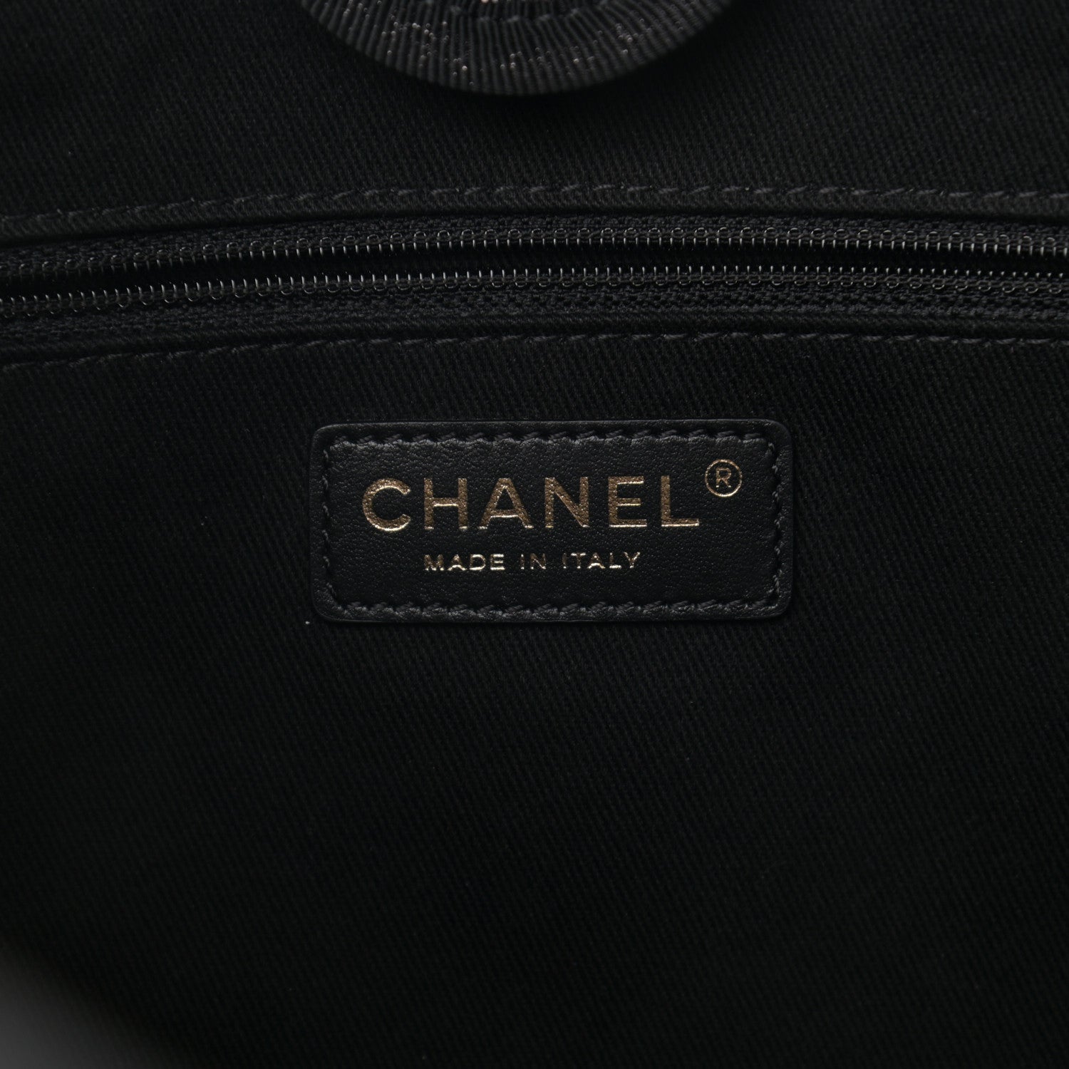 Chanel Woven Straw Raffia Small Deauville Tote Charcoal 6 of 10