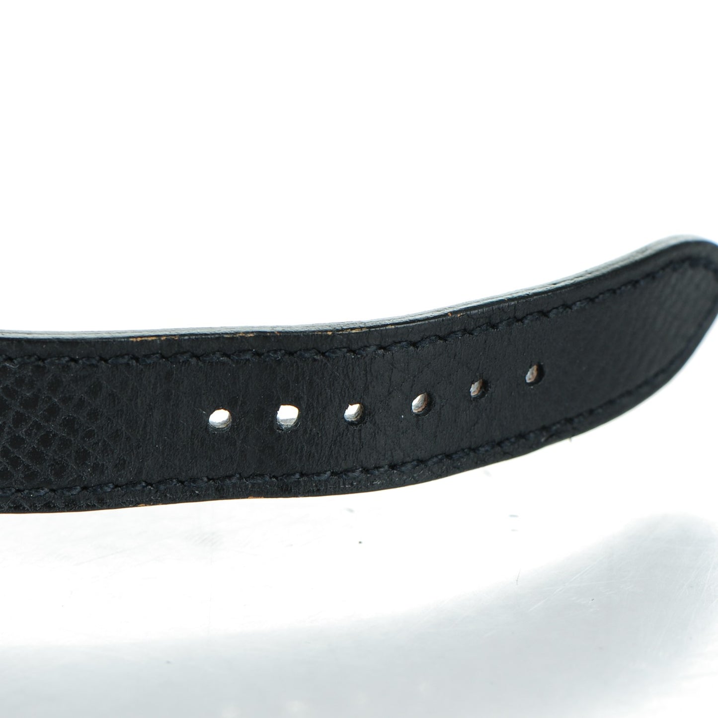 Stainless Steel Epsom 21mm Heure H Hour Quartz Watch Noir