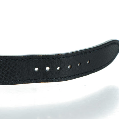 Hermes Stainless Steel Epsom 21mm Heure H Hour Quartz Watch Noir 8 of 10