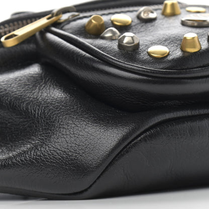 Gucci Calfskin Ophidia Studs Belt Bag Black 9 of 10