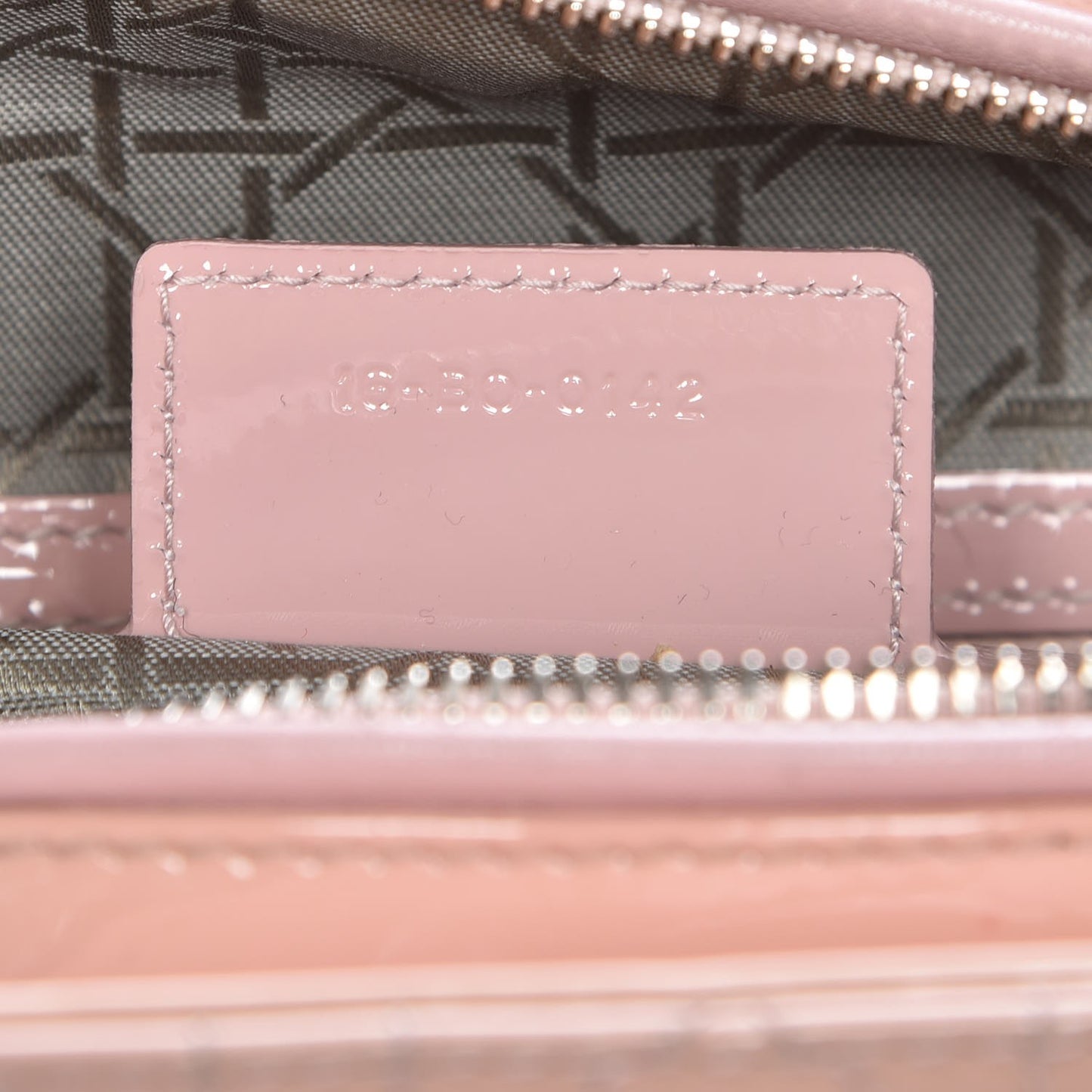 Patent Cannage Large Lady Dior Light Pink
