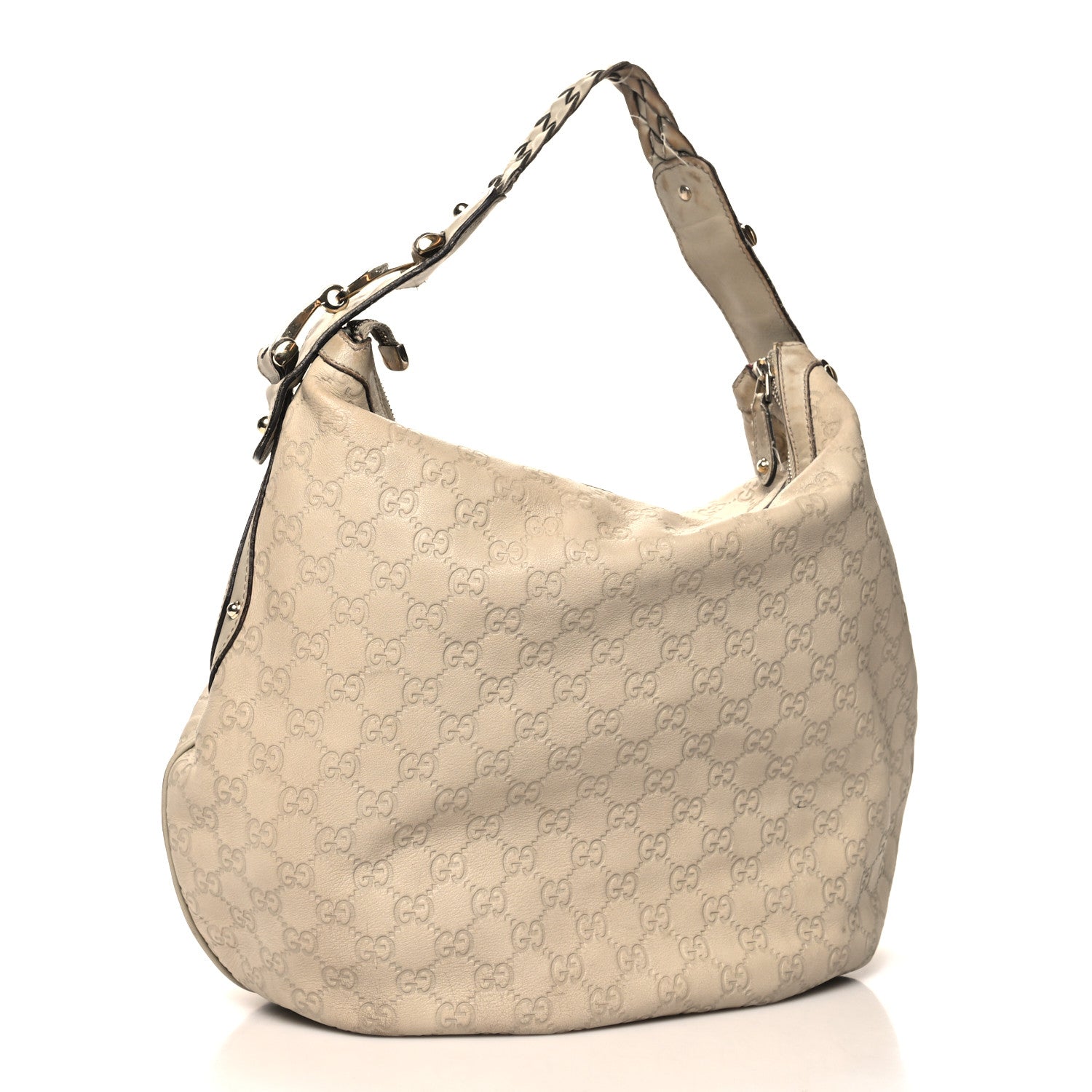 Gucci Guccissima Pelham Medium Hobo Beige 2 of 14