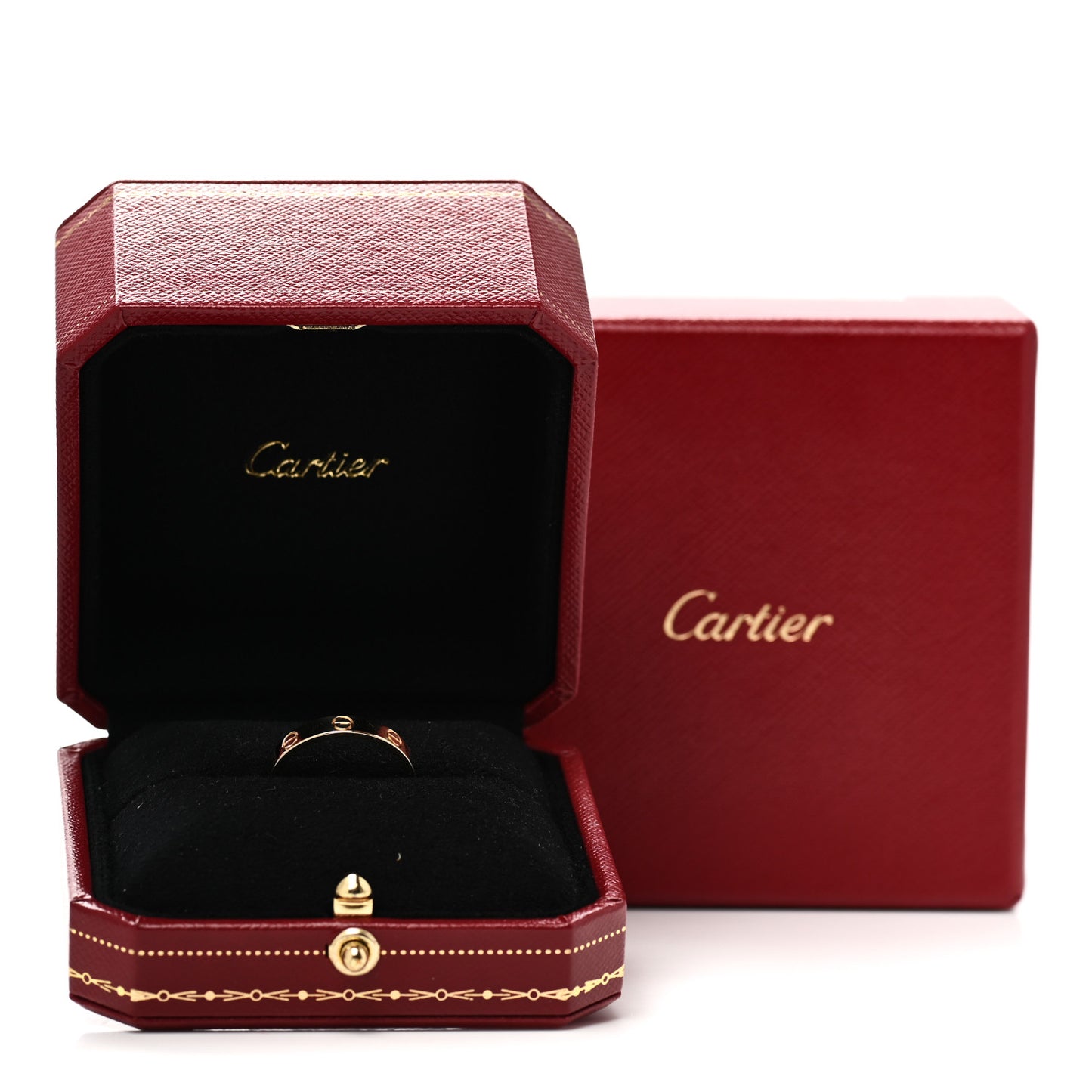 18K Yellow Gold 3.5mm LOVE Wedding Band Ring 57 8