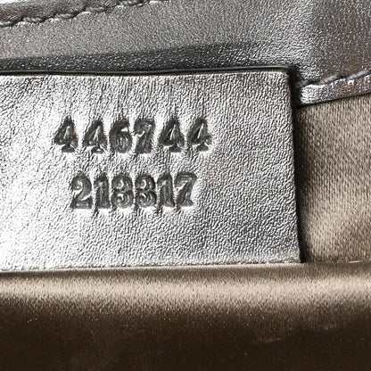 Gucci Sequin Matelasse Mini GG Marmont Shoulder Bag Silver 7 of 10