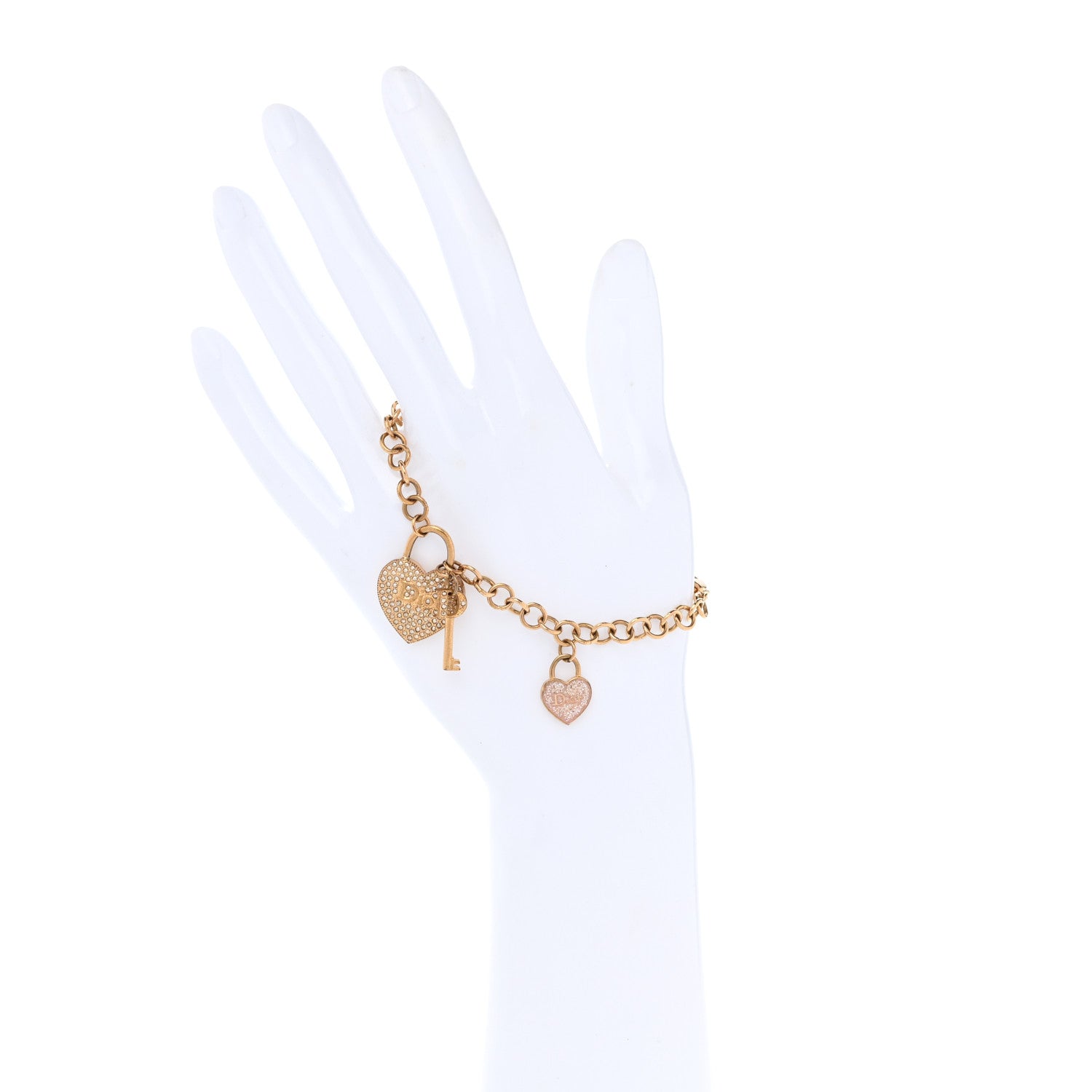 Christian Dior Heart Bracelet Gold 2 of 5