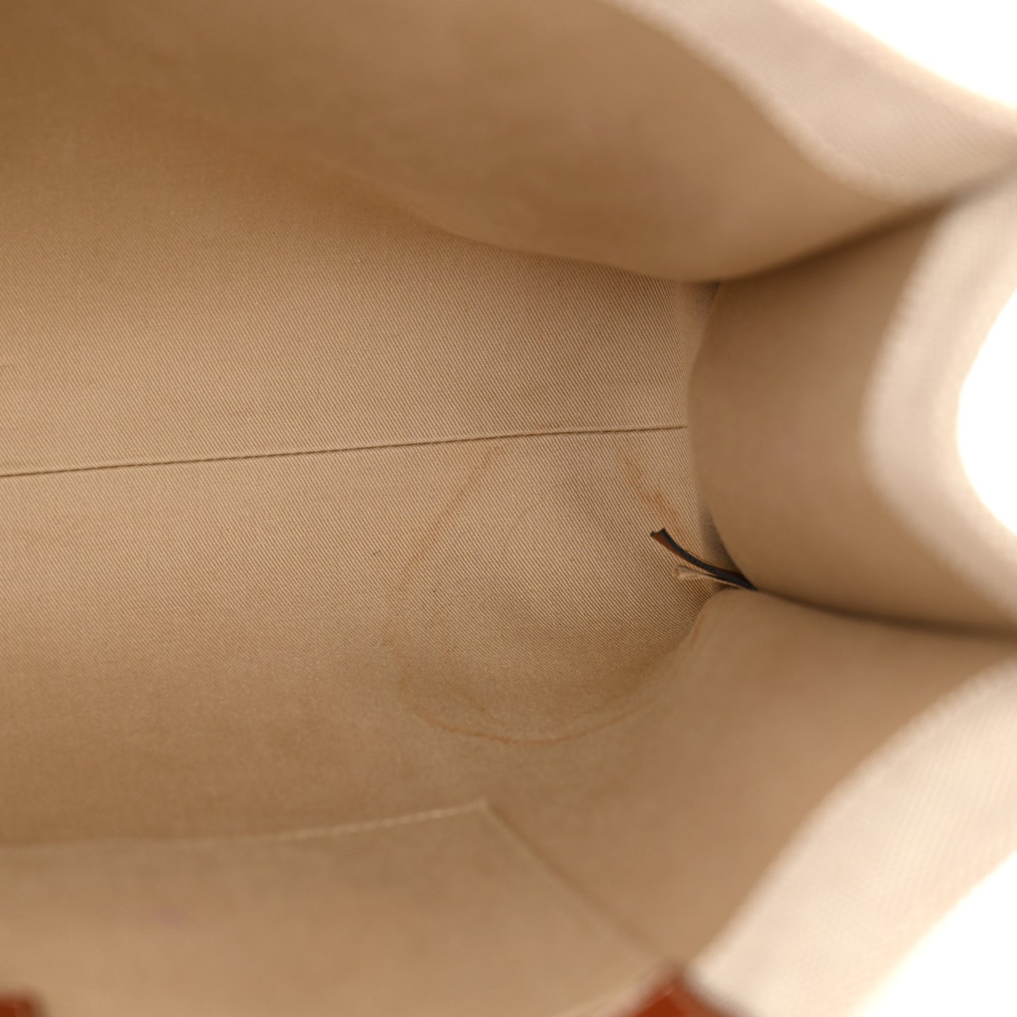 Cotton Calfskin Large Woody Ribbon Tote White Brown