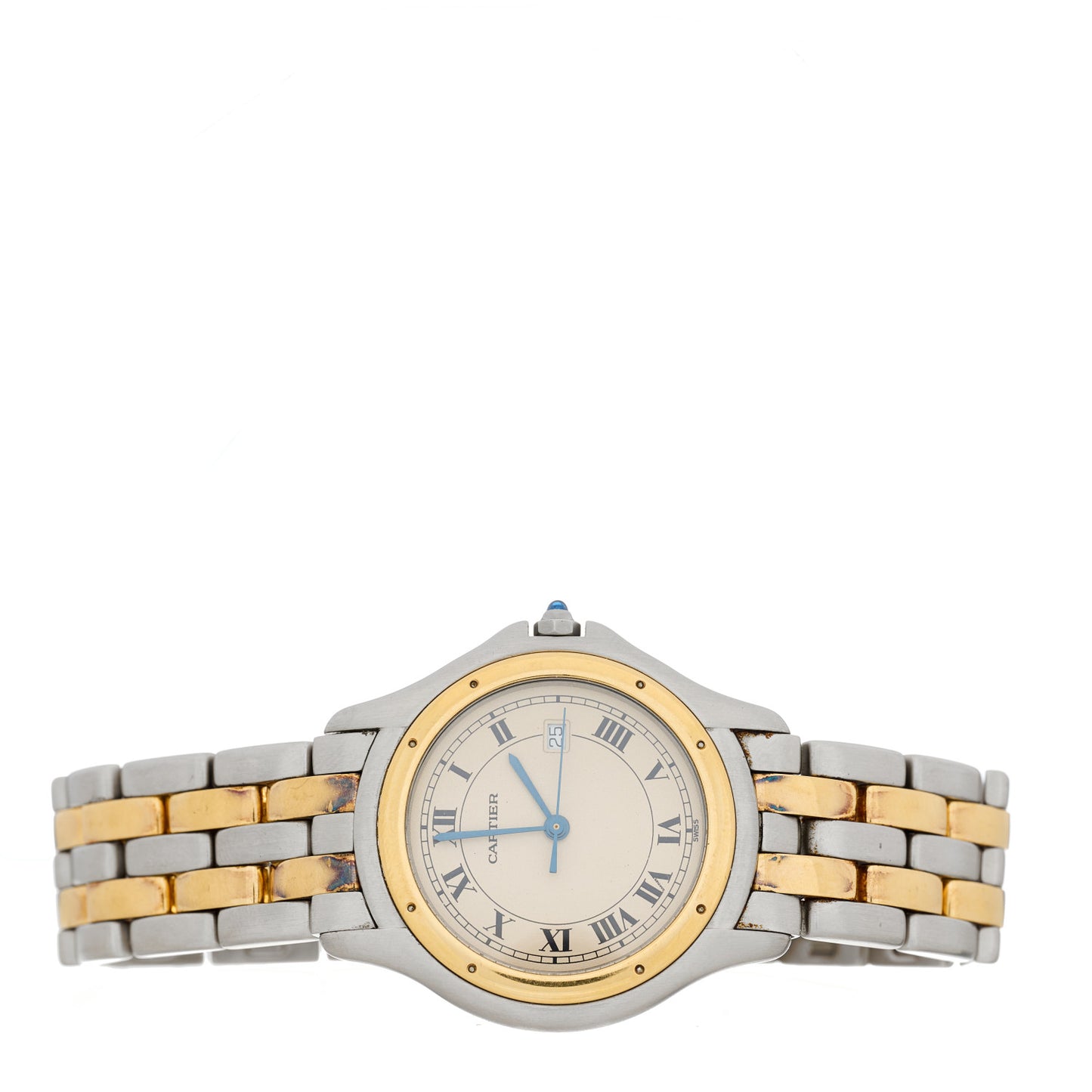 Stainless Steel 18K Yellow Gold 33mm Cougar Quartz Watch