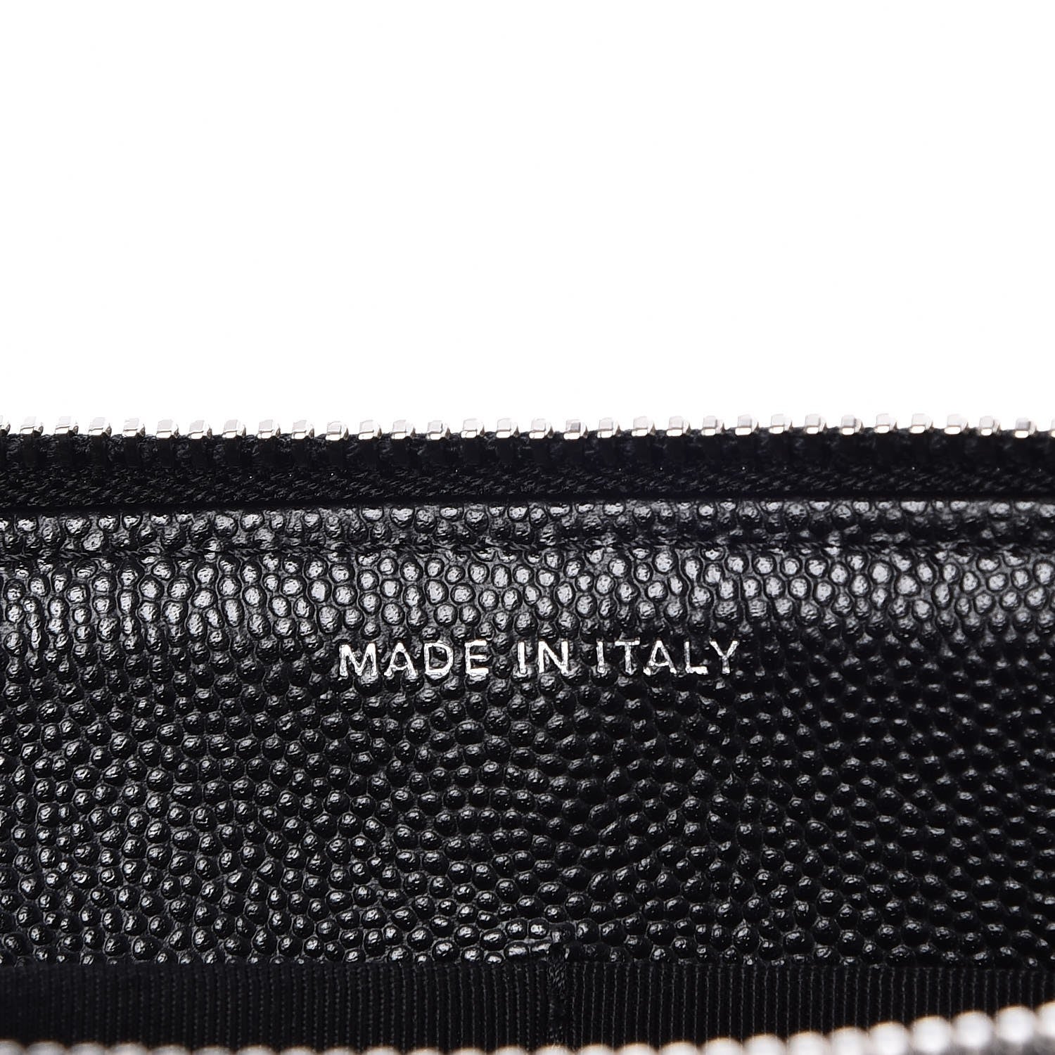 Chanel Caviar Chevron Quilted Large Zipped Clutch Black 6 of 9