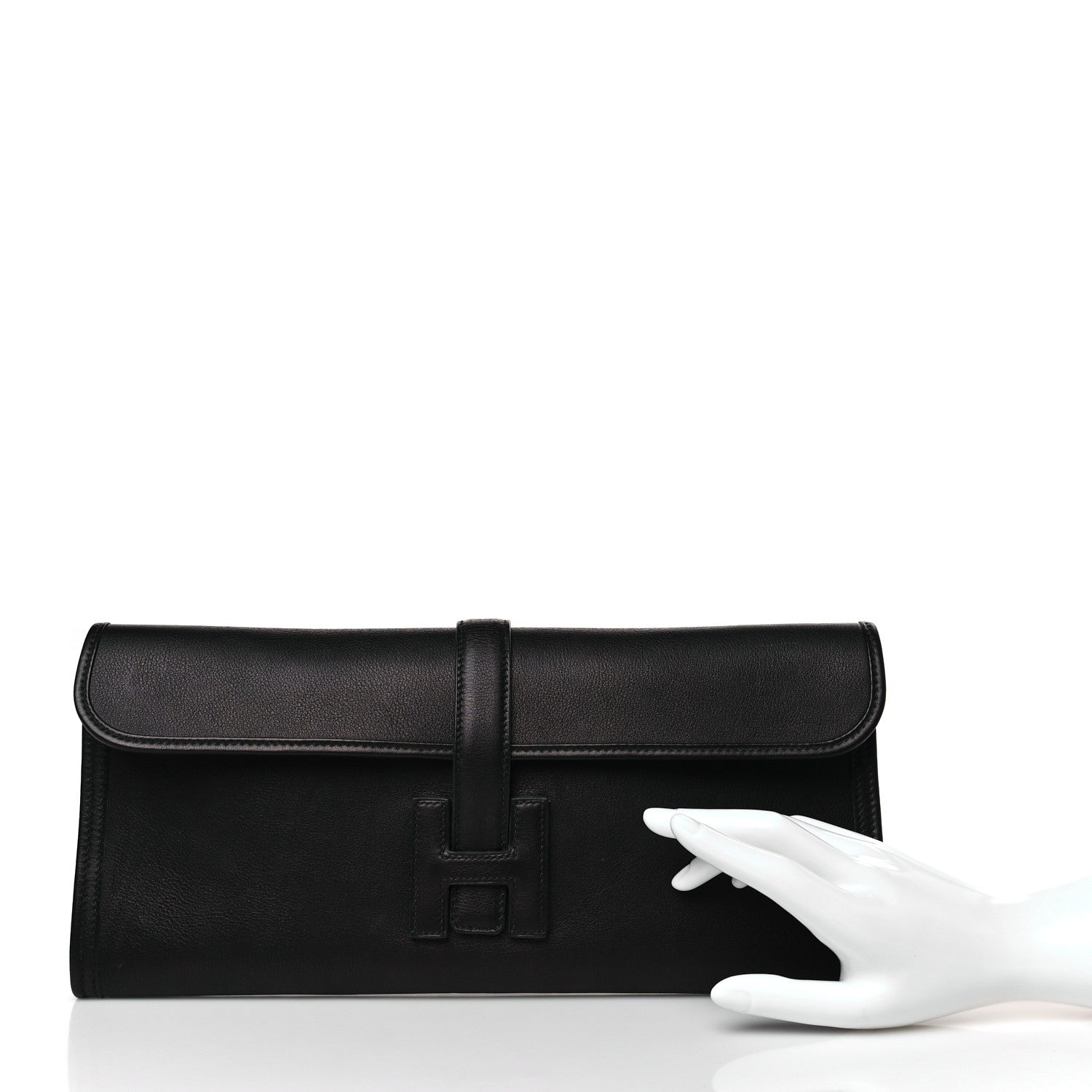 Hermes Swift Jige Elan 35 Clutch Black 2 of 9