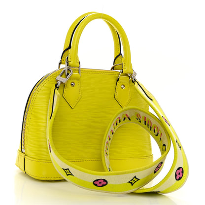 Louis Vuitton Epi Jacquard Alma BB Yellow Citron 3 of 9
