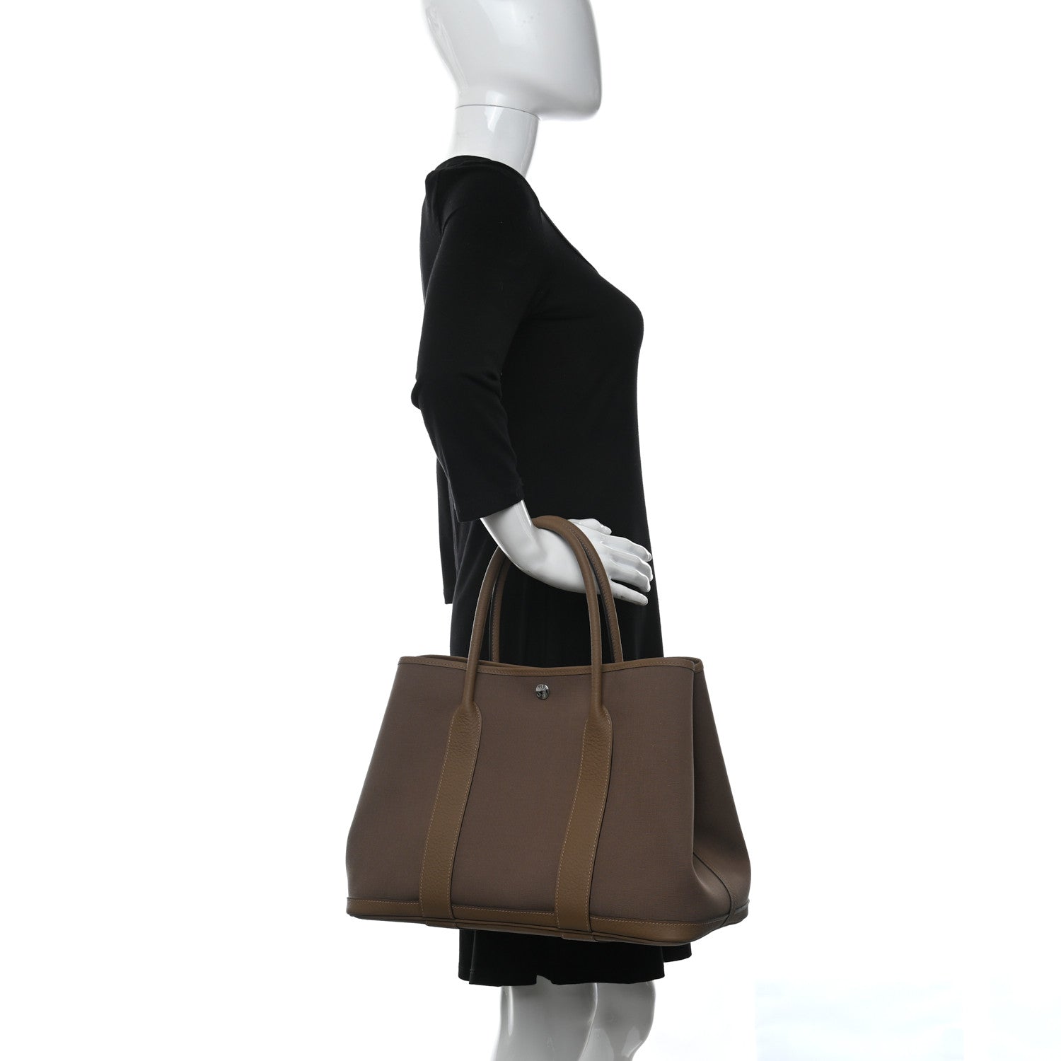 Hermes Toile Vache Garden Party 36 MM Etoupe 2 of 10