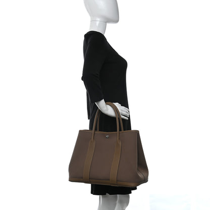 Hermes Toile Vache Garden Party 36 MM Etoupe 2 of 10
