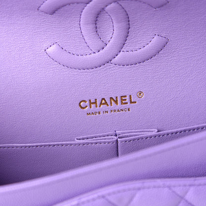 Chanel Caviar Quilted Medium Double Flap Purple 8 of 11