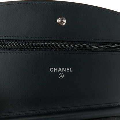 Chanel Patent Quilted Brilliant Wallet On Chain WOC Black 6 of 12