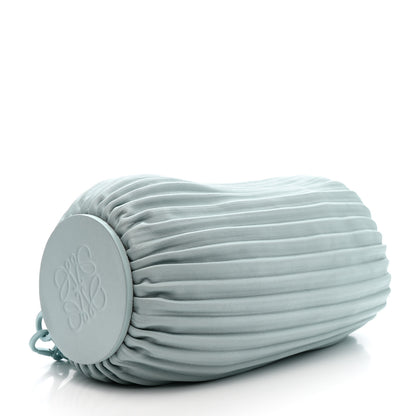 Loewe Lambskin Pleated Bracelet Pouch Chain Shoulder Bag Aquamarine 4 of 10