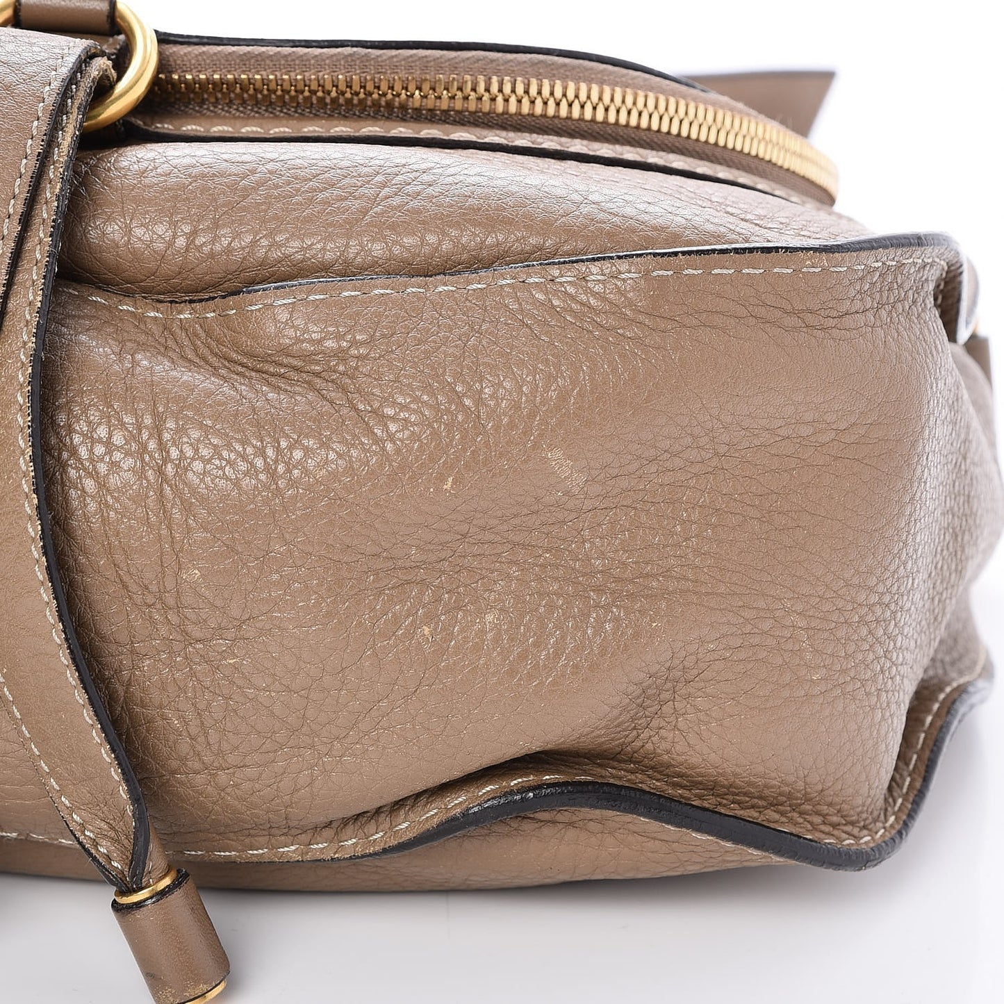 Calfskin Medium Marcie Round Zip Crossbody Bag Nut