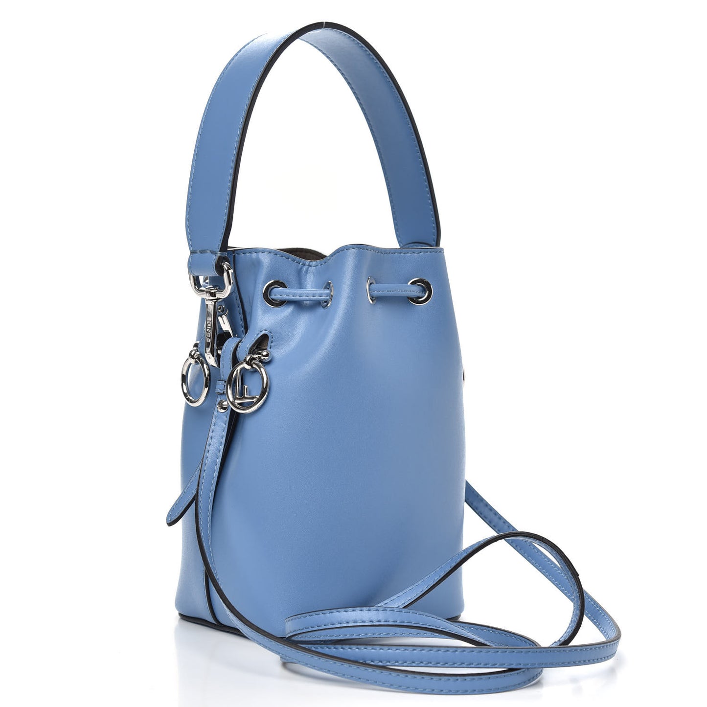 Vitello Liberty Lucido F is Fendi Mini Mon Tresor Bucket Bag Nebula