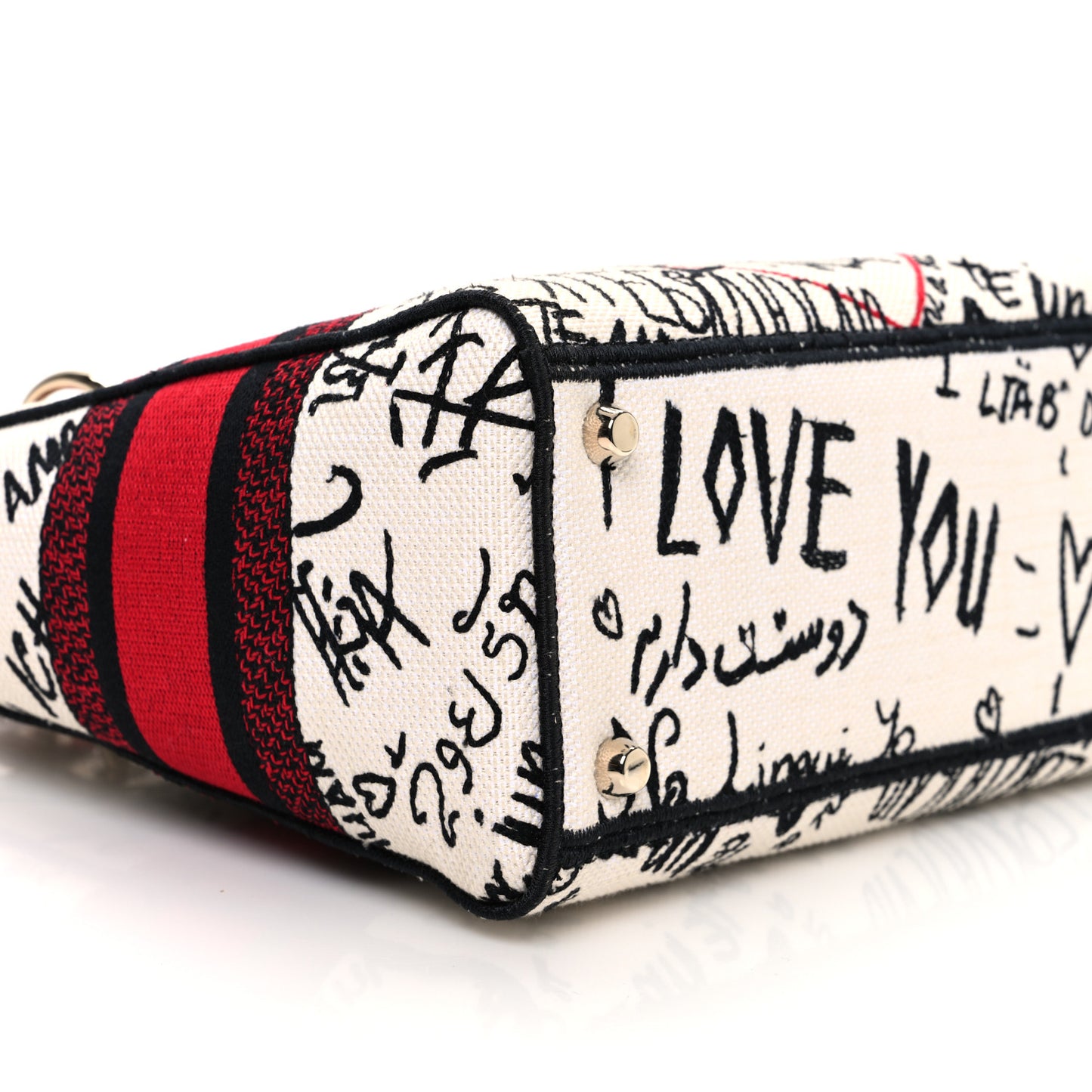 Canvas Medium DiorAmour Graffiti Lady D-Lite Latte