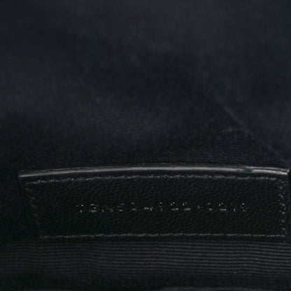 Saint Laurent Grain De Poudre Chevron Monogram Bill Pouch Fresh Fuxia 7 of 10